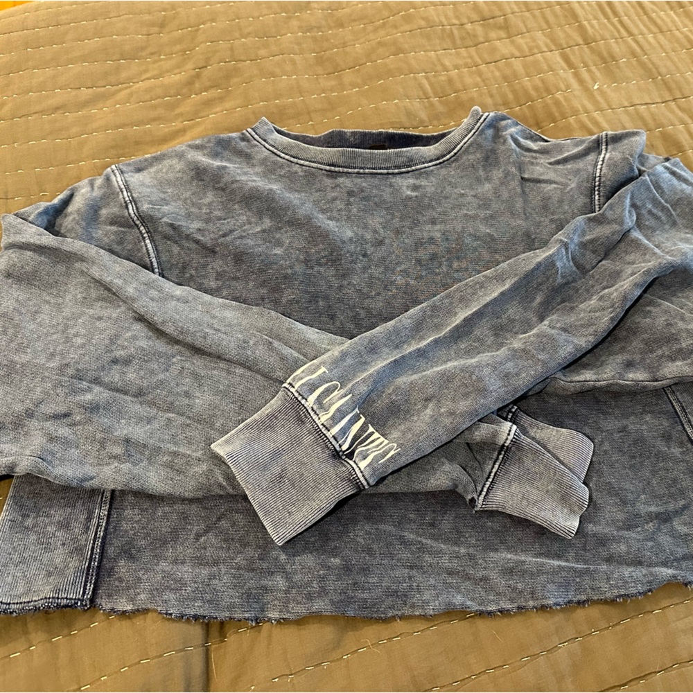 All Saints Cropped Blue sweatshirt Size Small